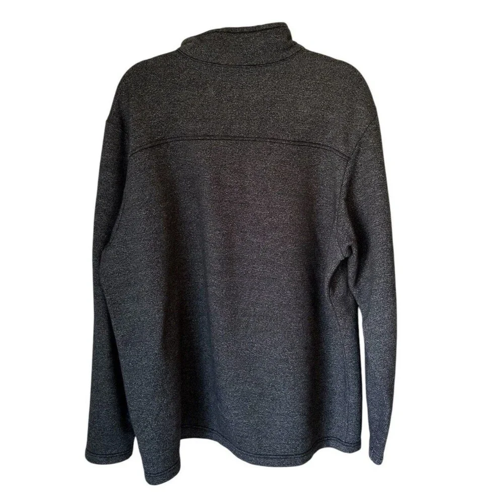 Columbia 1/4 Zip Sweater Dark Gray Knit  Pullover Long Sleeve Mens M